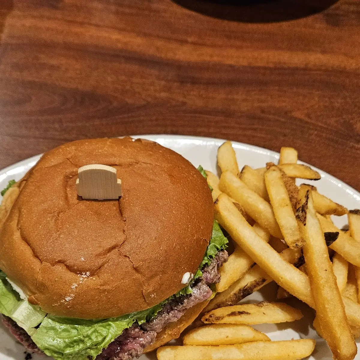 Cheese Burger and Fries