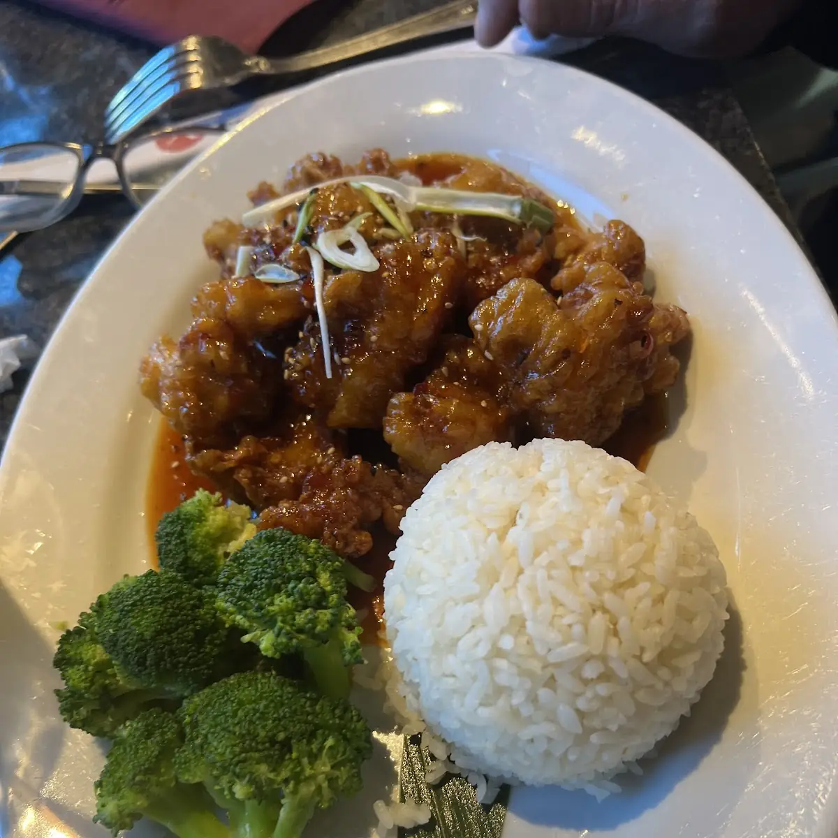Glazed Chicken with Steamed Rice