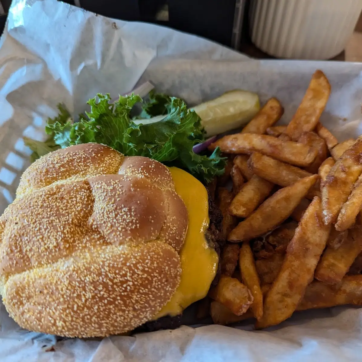 Burger and Fries