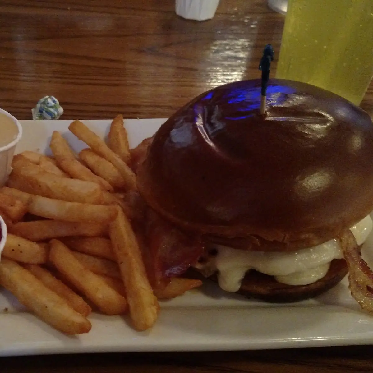 Chicken Bacon and Swiss Burger