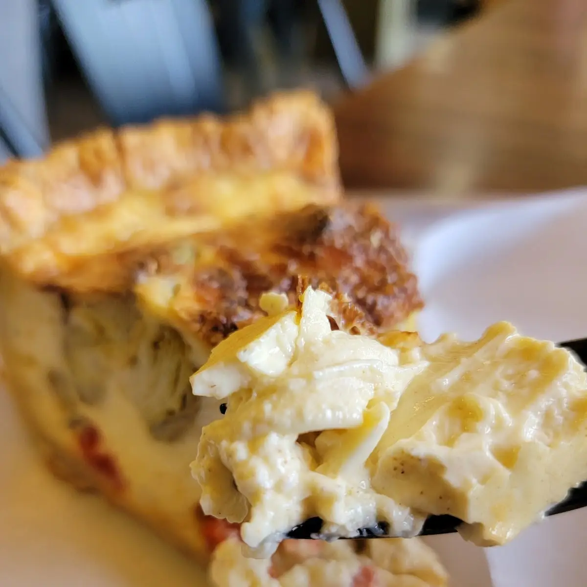 Artichoke and Red Pepper Quiche