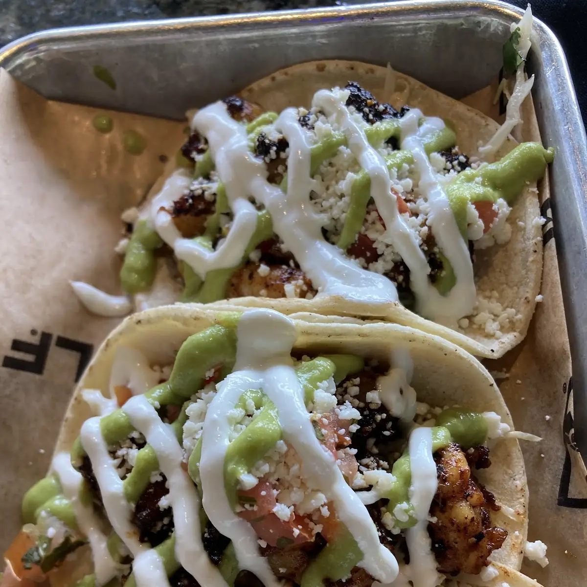 Shrimp Tres Tacos
