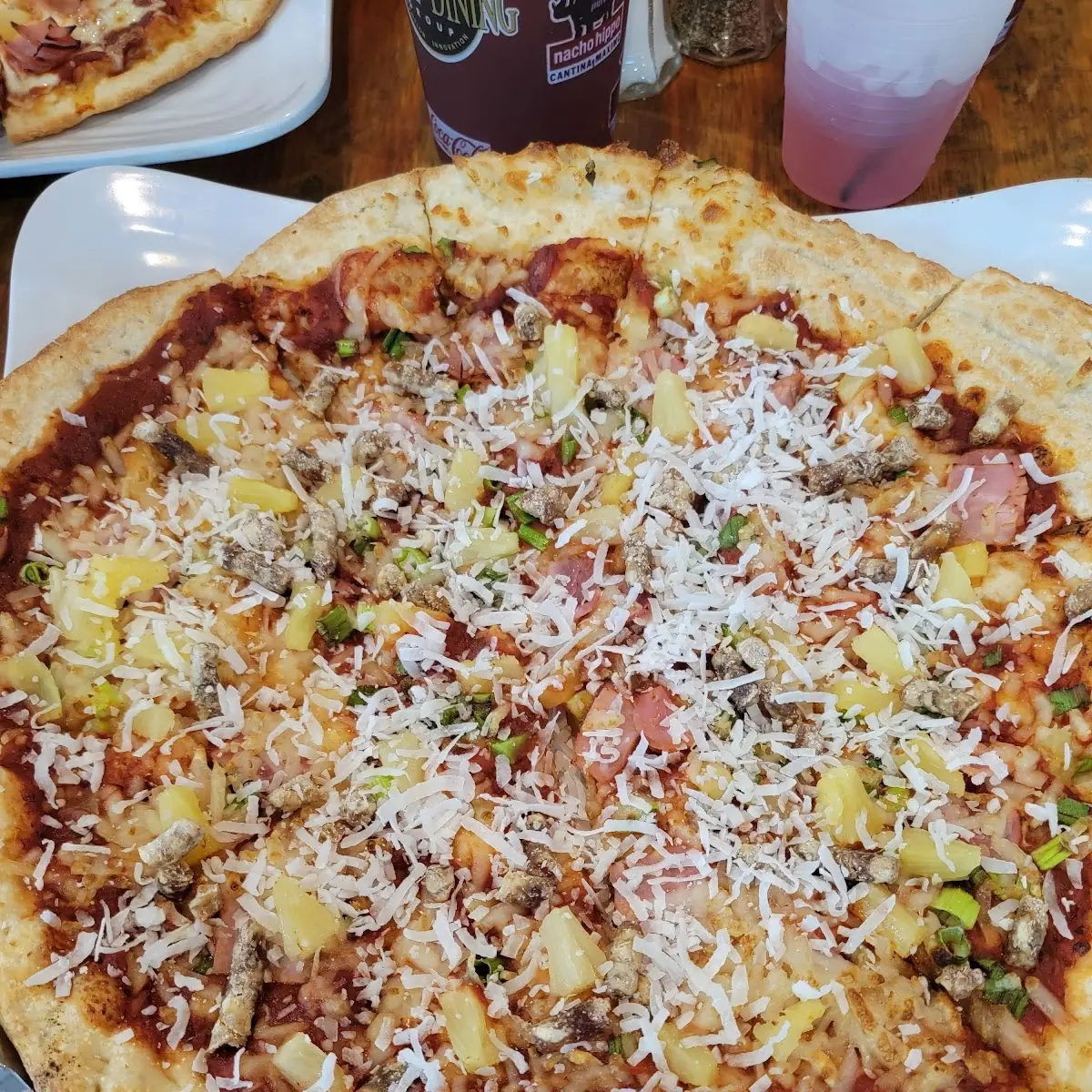 Golden Hawaiian Pizza Without Cheese