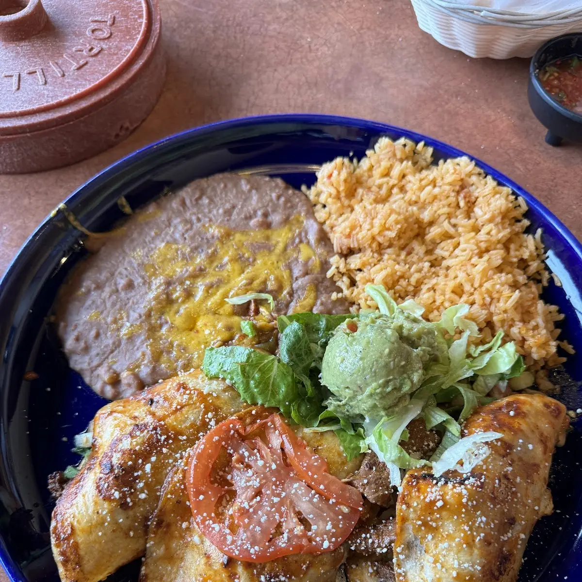 Lunch Chile Relleno Rice & Beans