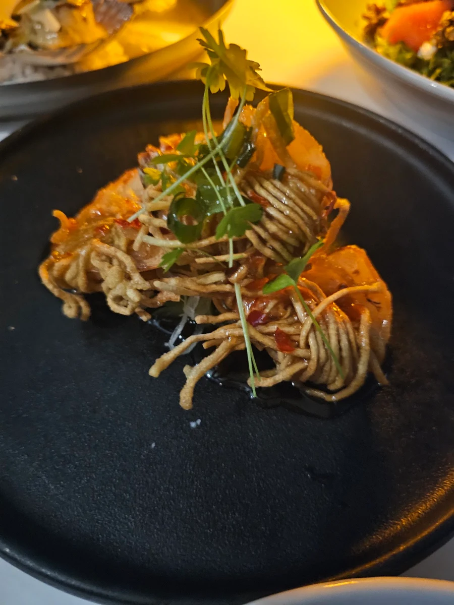 Chilli Prawns, Ocean Restaurant and Bar - Blue Bay