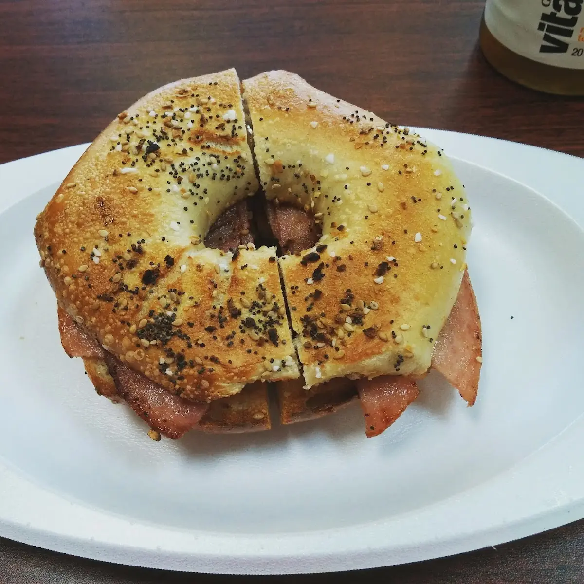 Pork Roll on Everything Bagel
