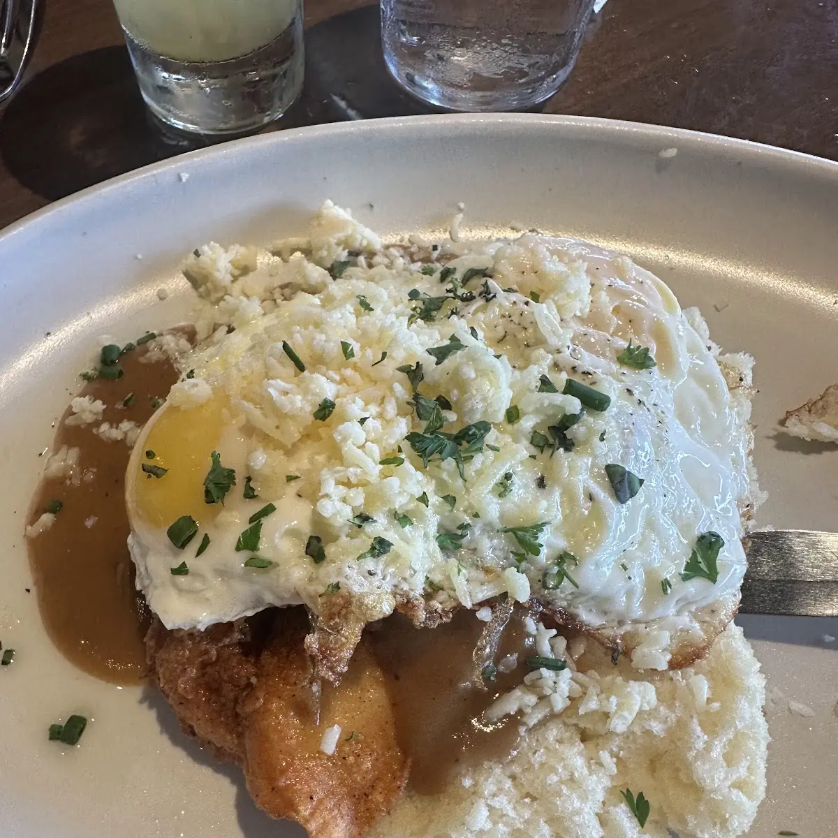 Fried Chicken and Biscuit and Gravy