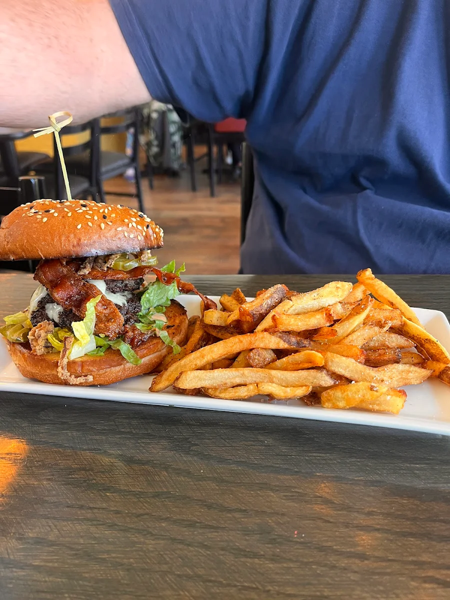 Hamburger with Fries, Harbour House Tap & Kitchen
