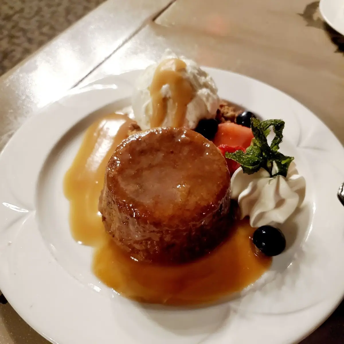 Sticky Toffee Pudding with Ice Cream