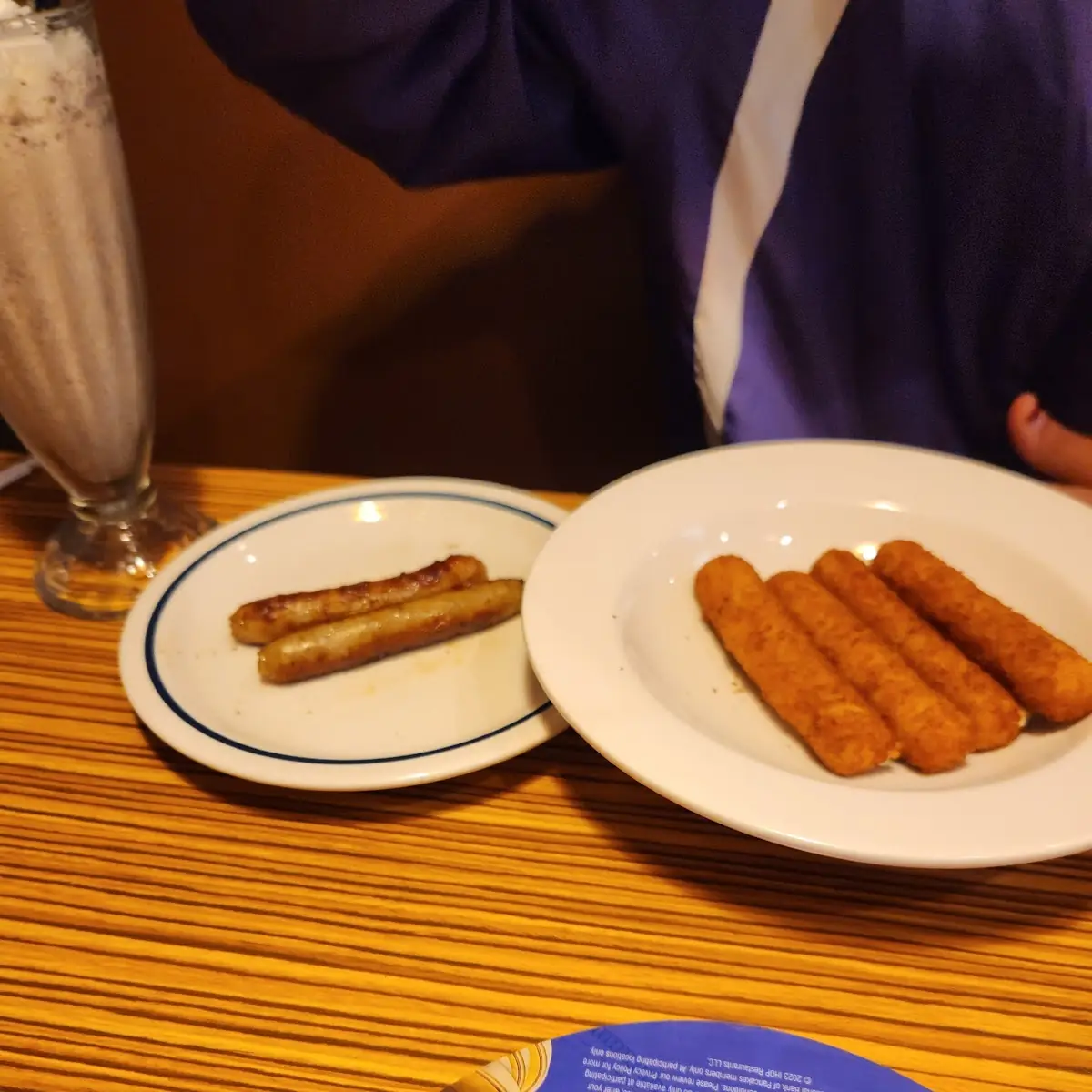 Left Side of Sausage Right Mozzarella Sticks