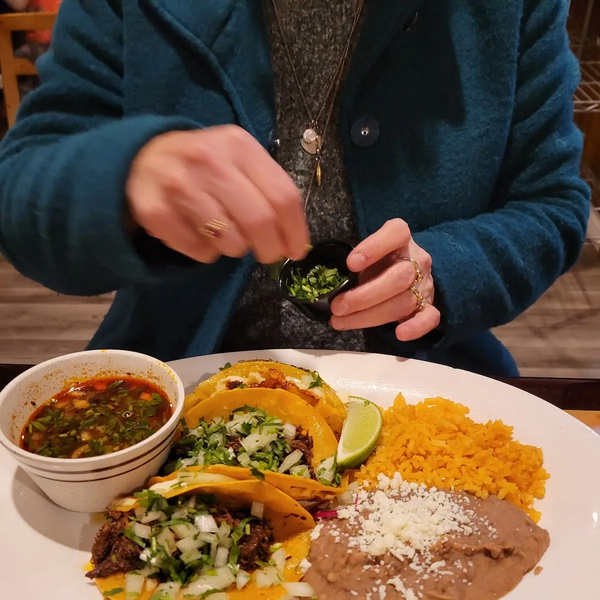 Taco Dinner Plate Plato de Tacos Para Cenar