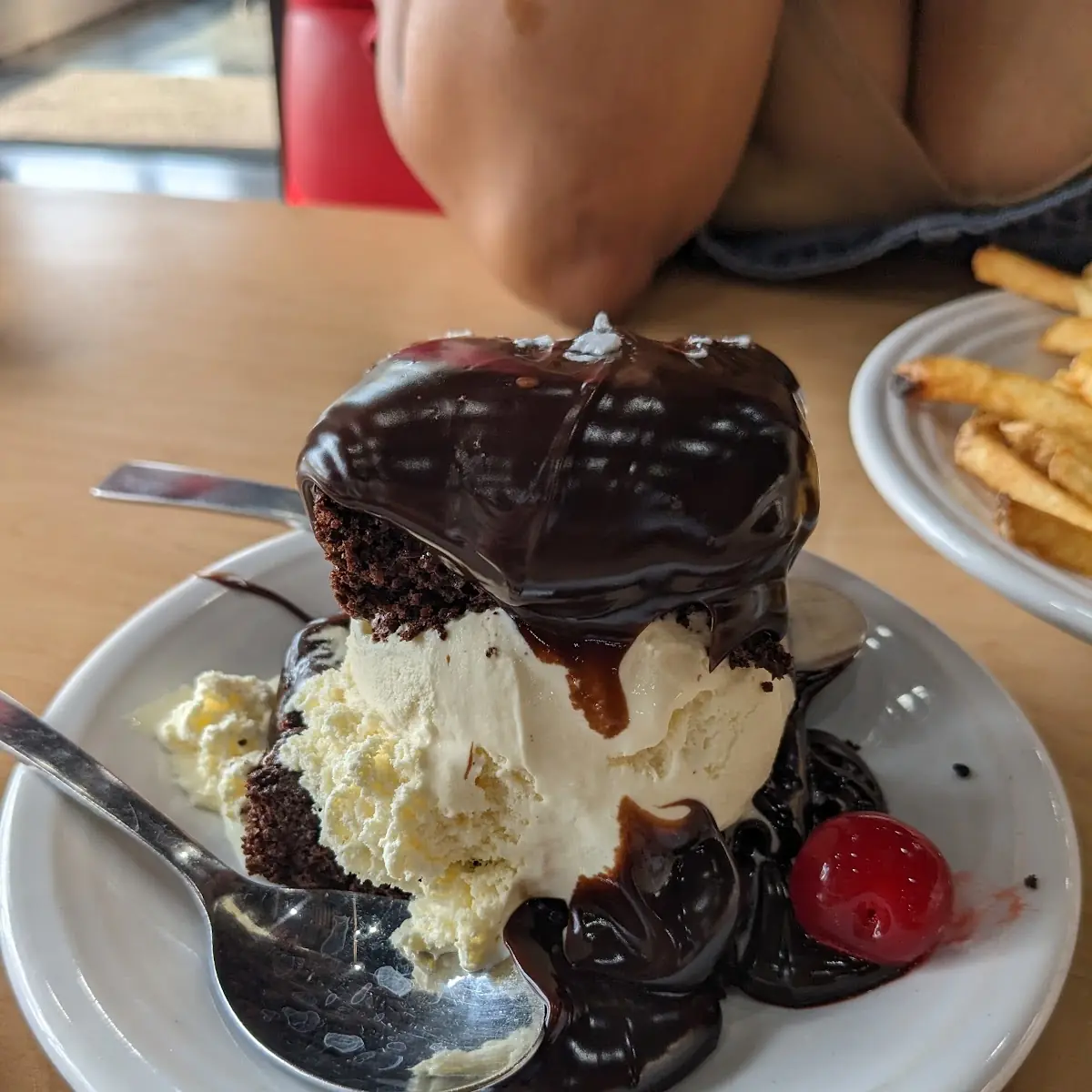 Hot Fudge Ice Cream Cake