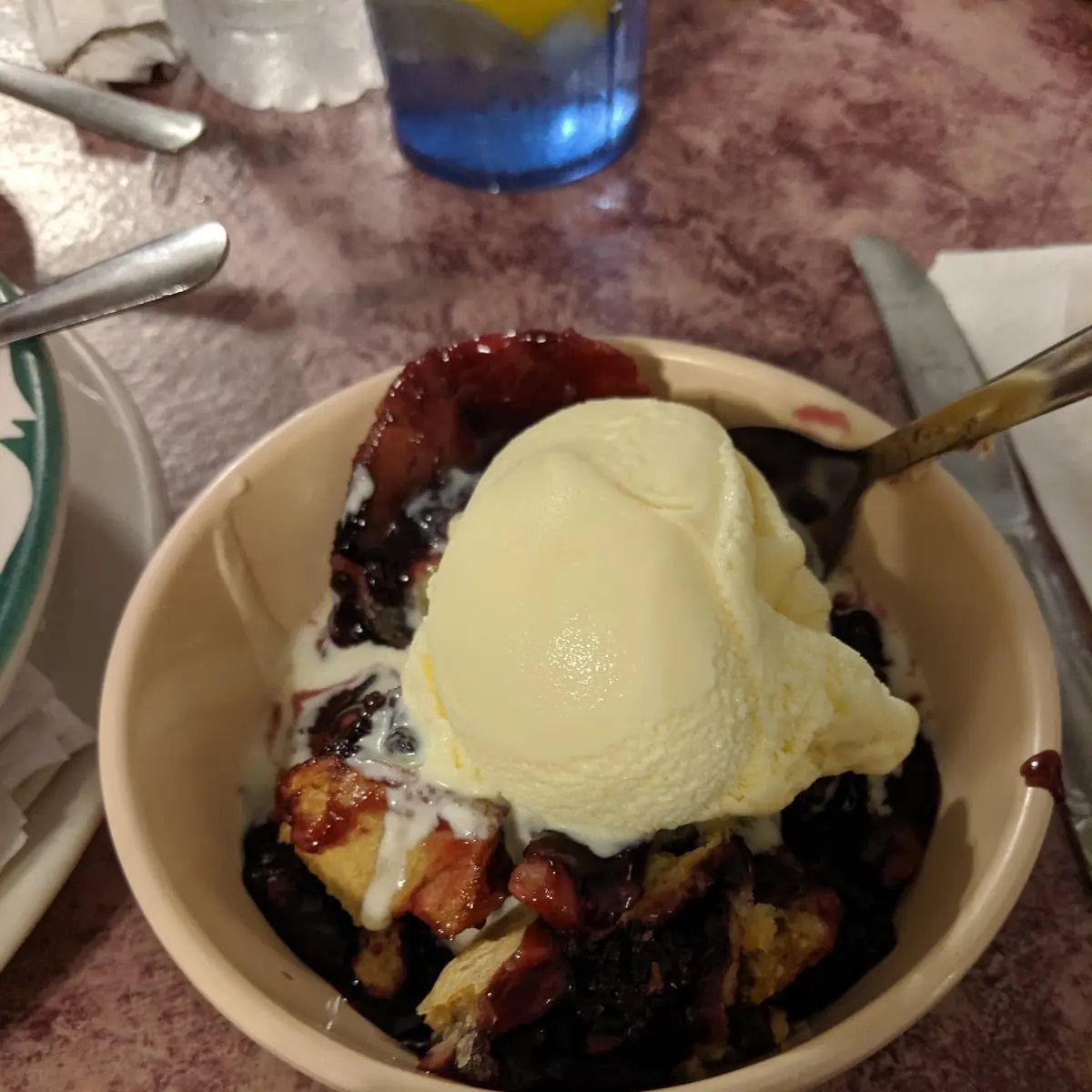 Bread Pudding with Amaretto Sauce