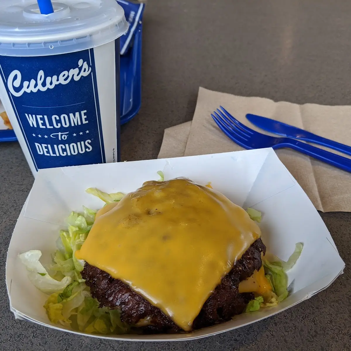 Double Cheeseburger with No Bun