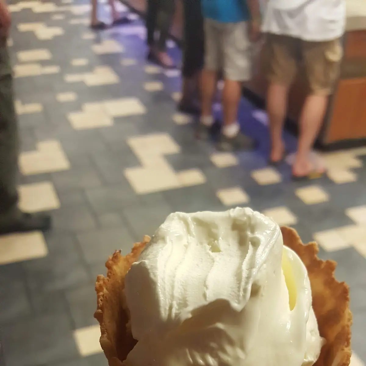 Vanilla Custard in Waffle Cone