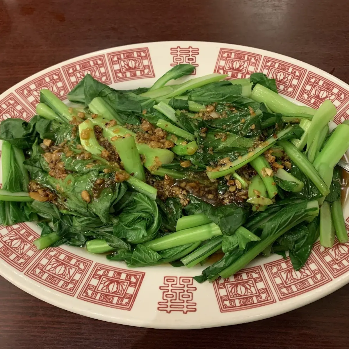 U-Choy in Garlic Oyster