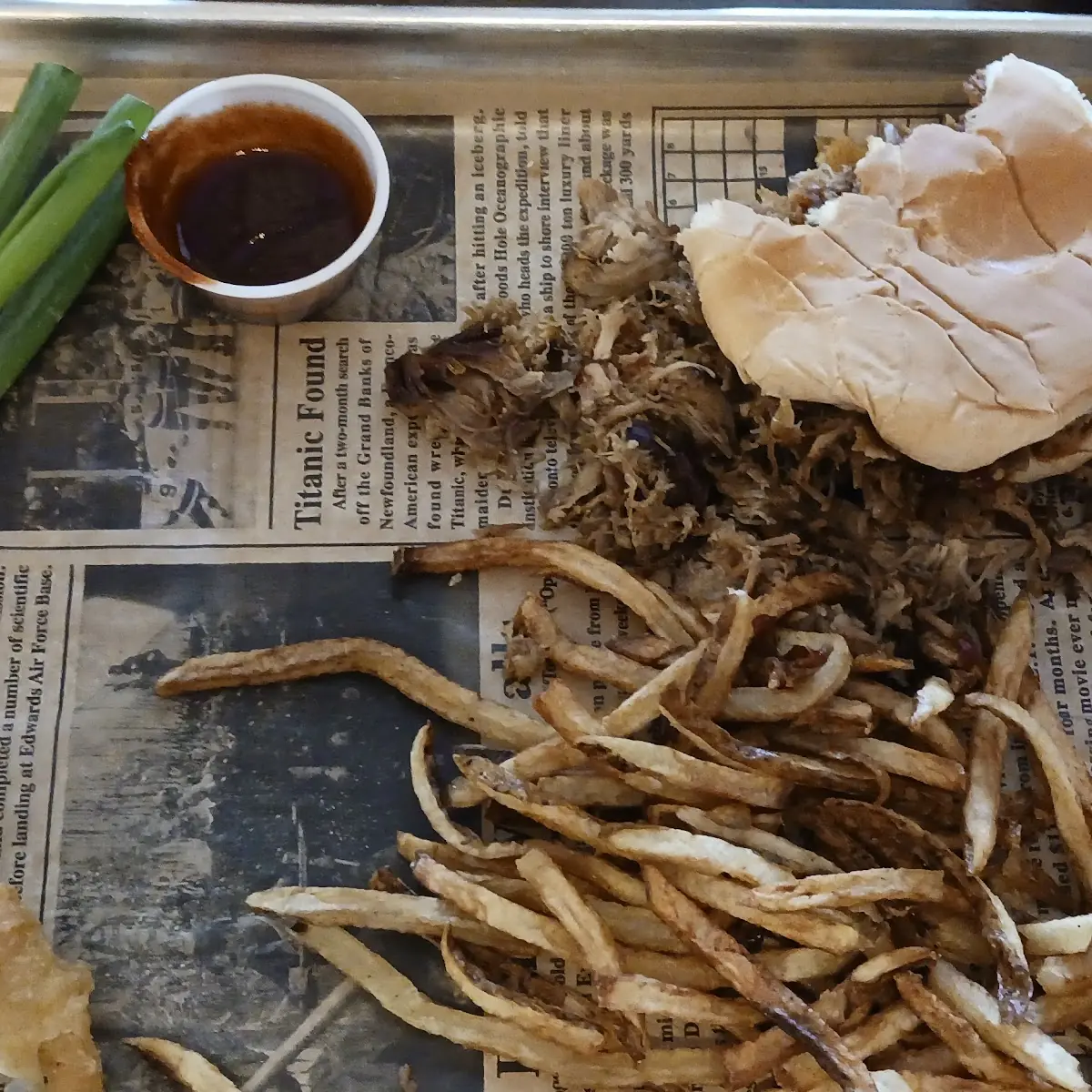 Pulled Pork Sandwich Plate