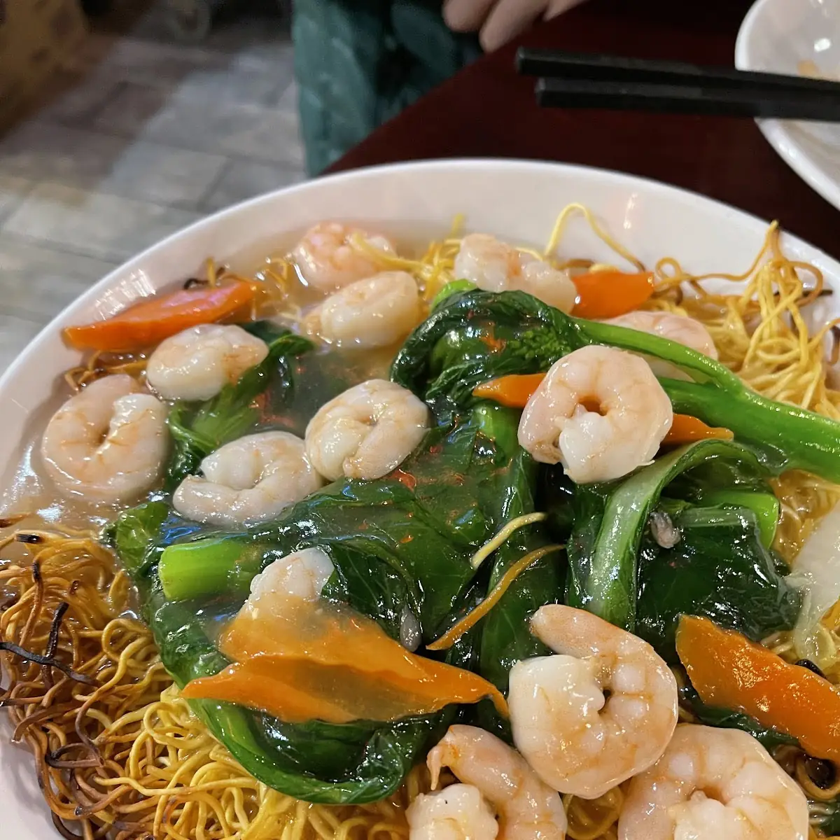 Pan Fried Noodles Seafood