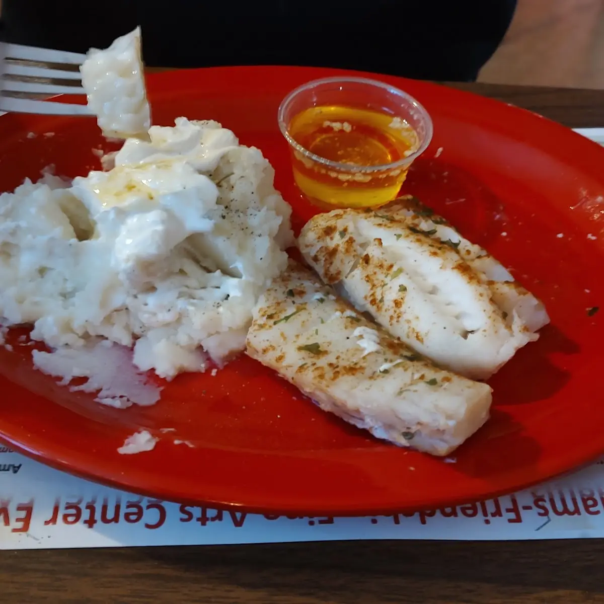 Baked Cod Fish Dinner