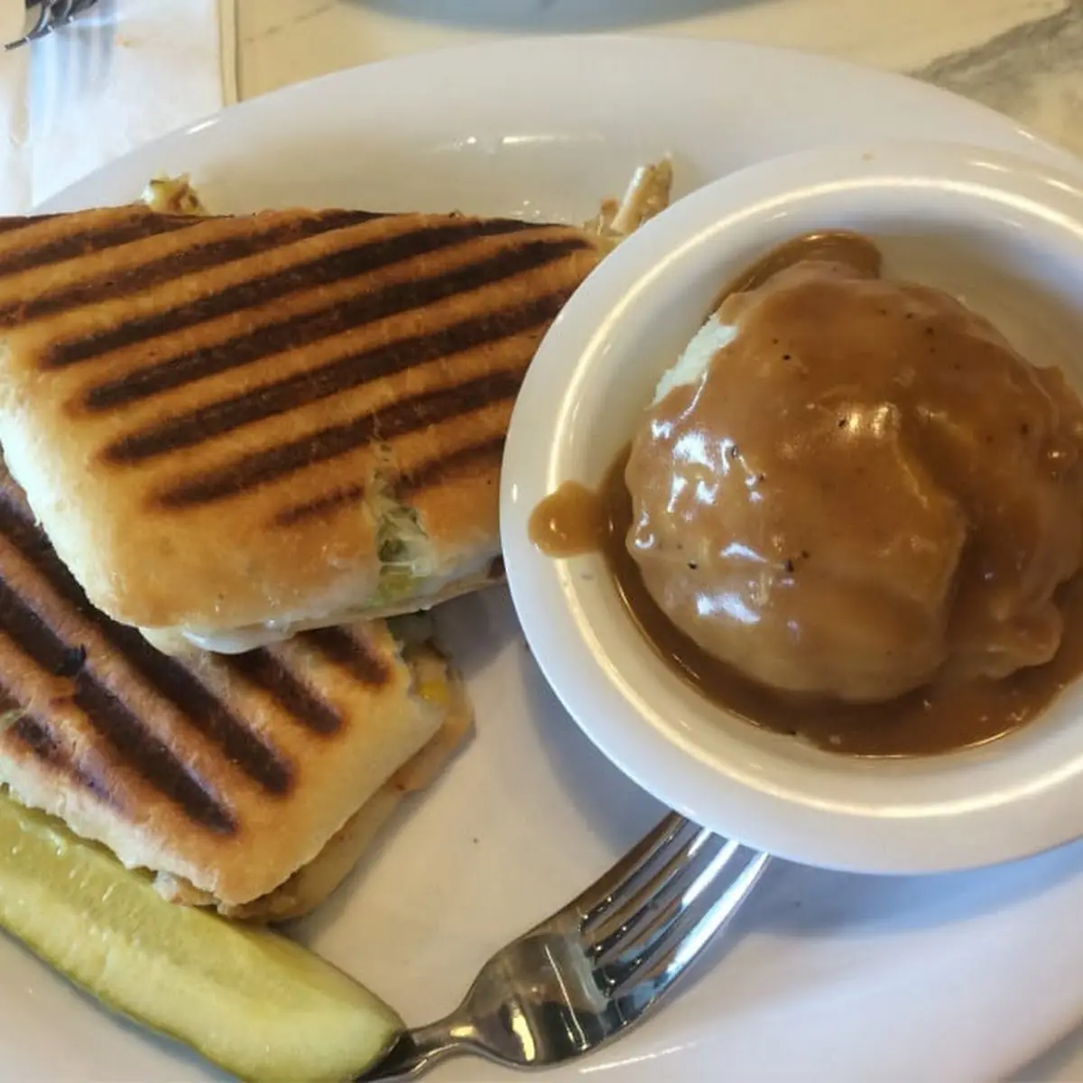Sandwich & Mash Potatoes