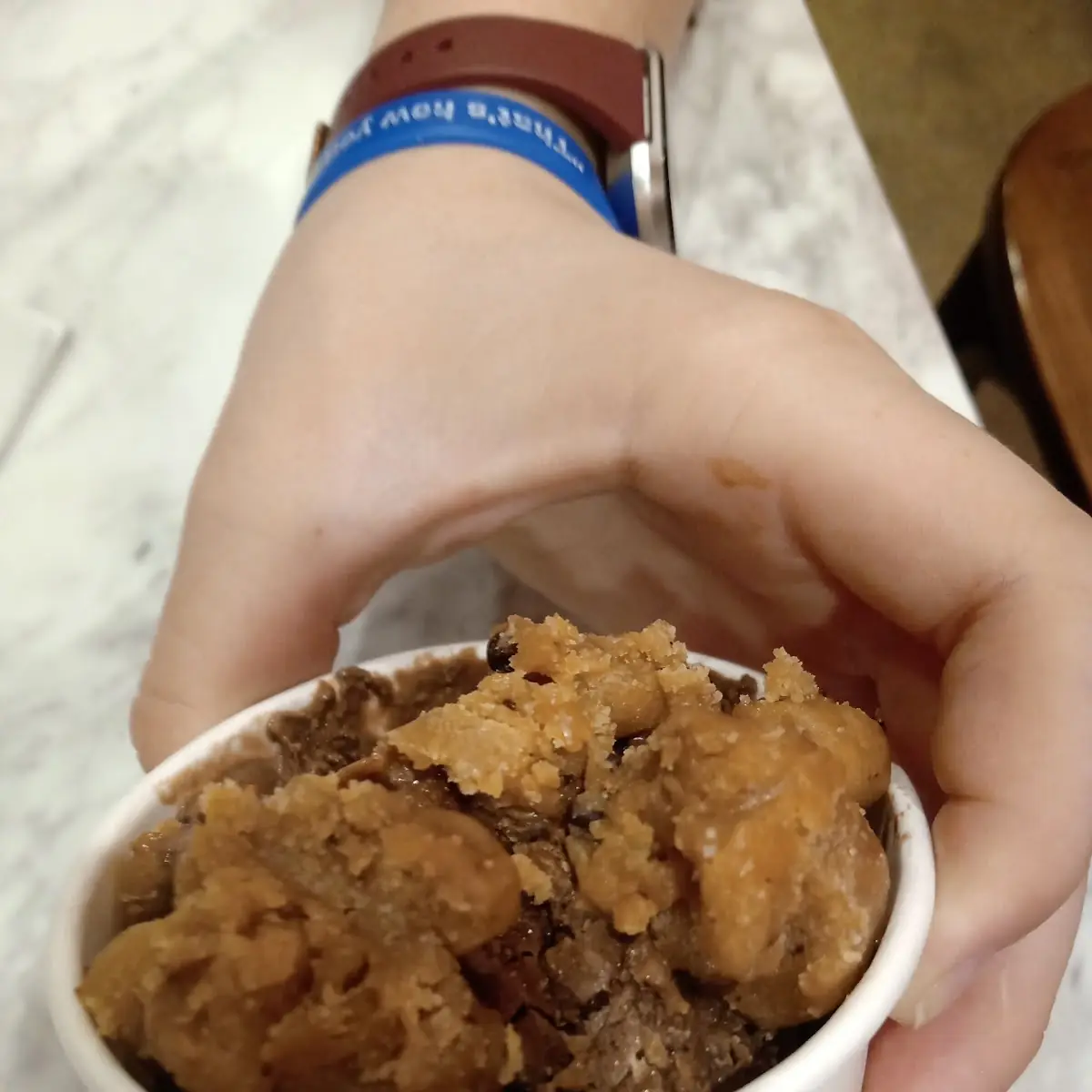 Chocolate Peanut Butter Ice Cream with Cookie Dough