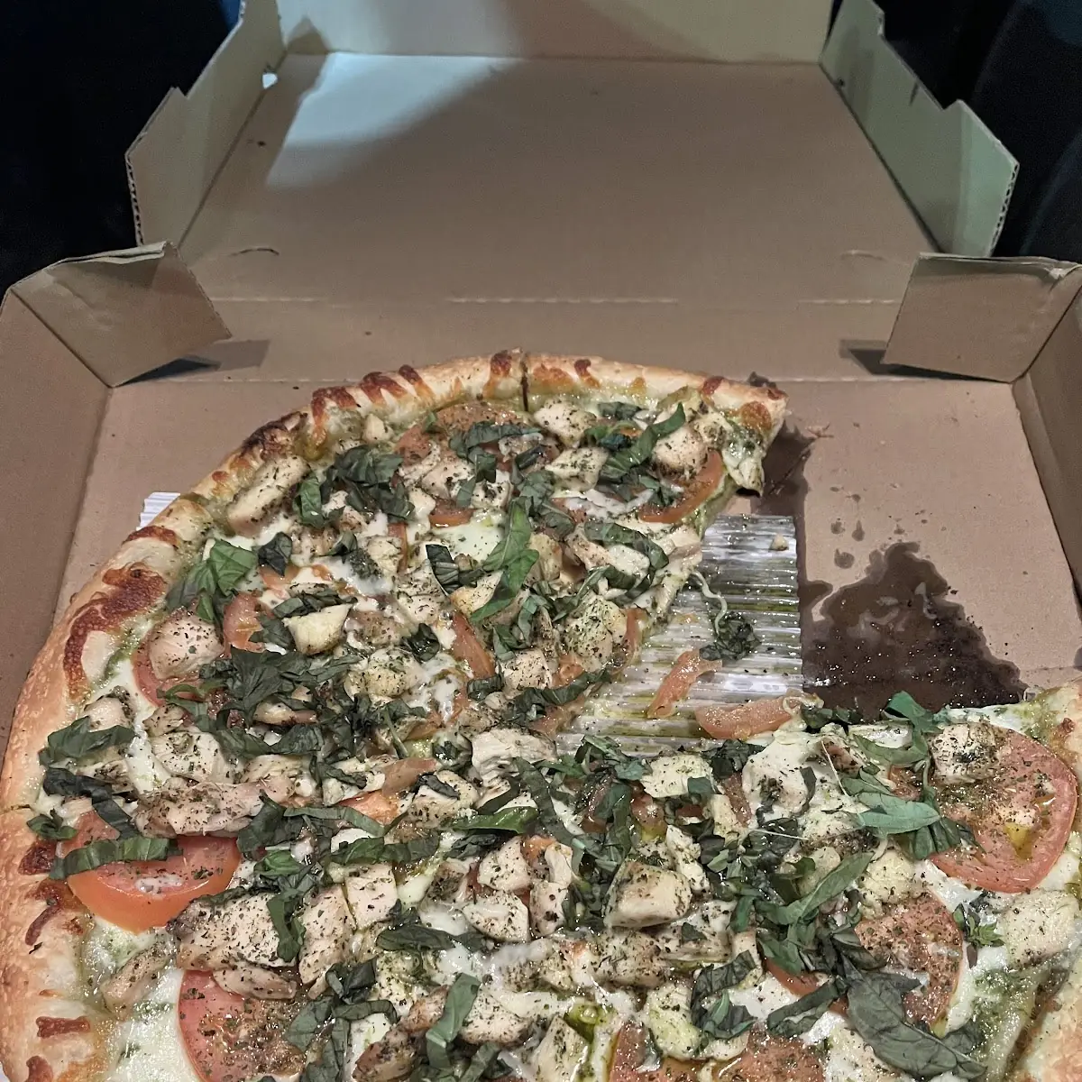 Pesto Chicken Margarita Pizza