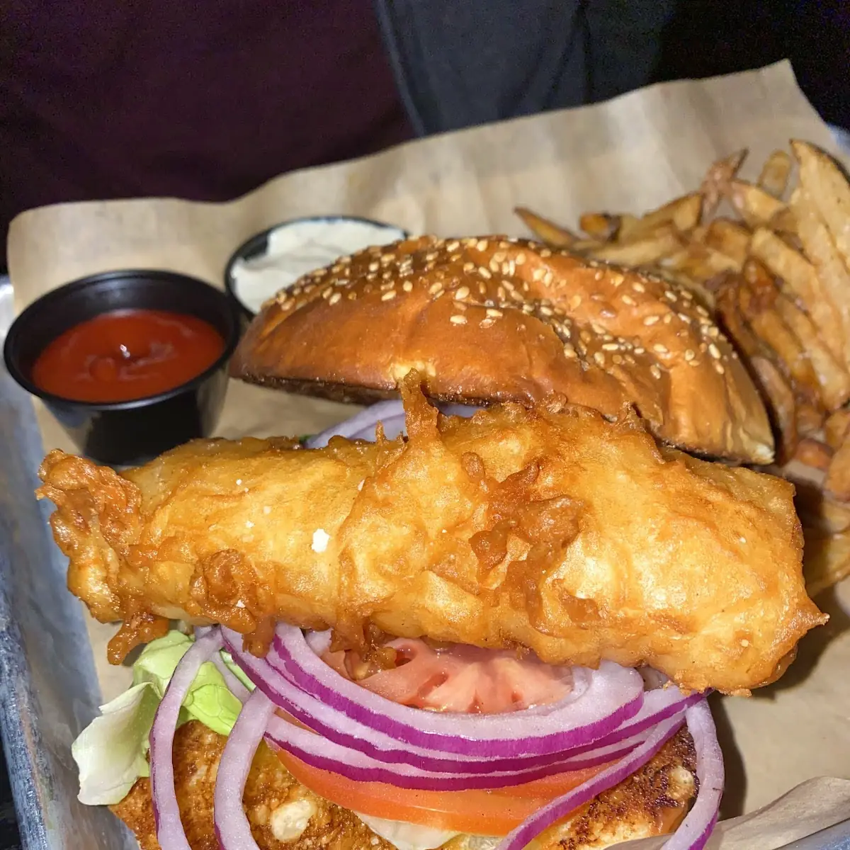 Tempura Battered Fish Sandwich