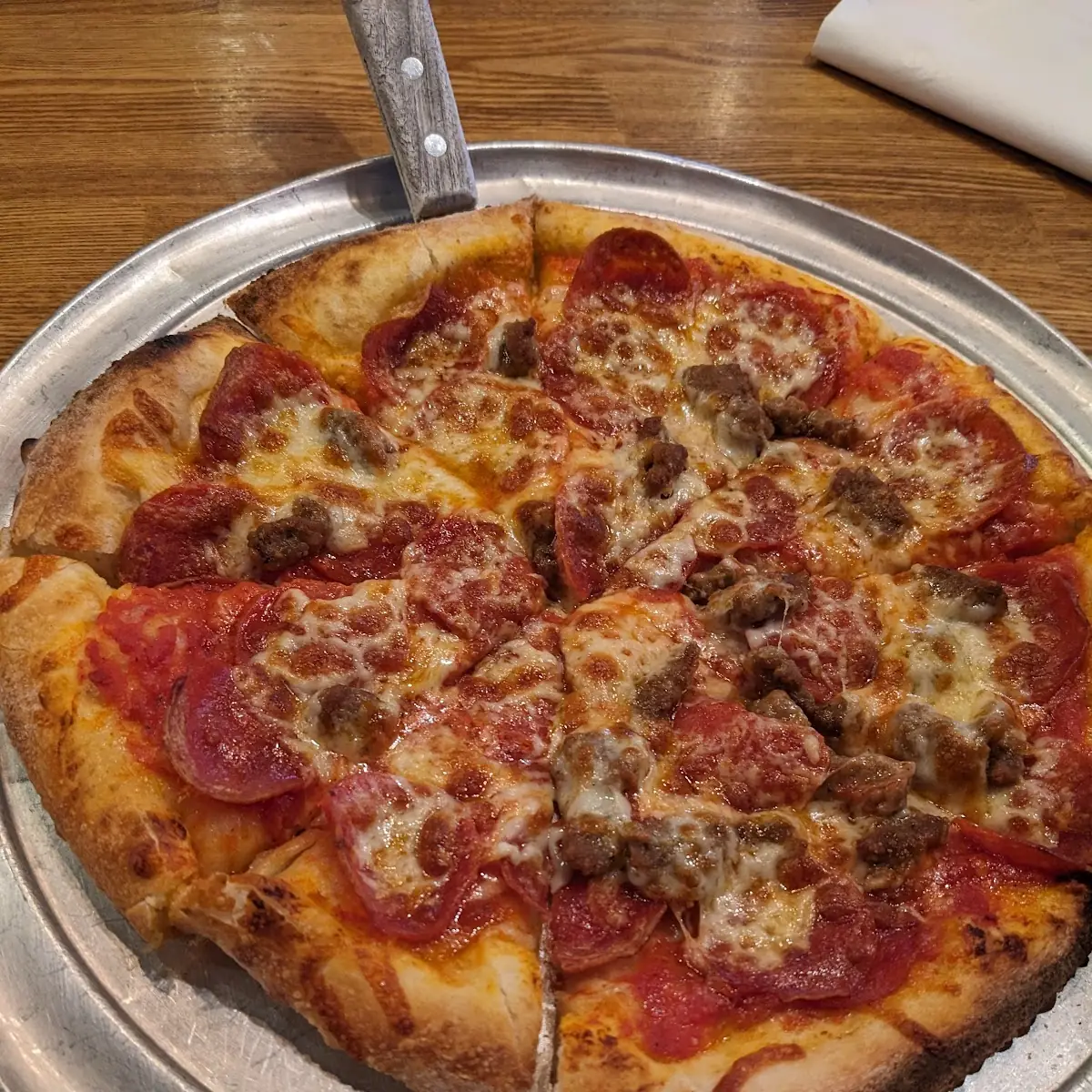 Personal Pepperoni Sausage Pizza
