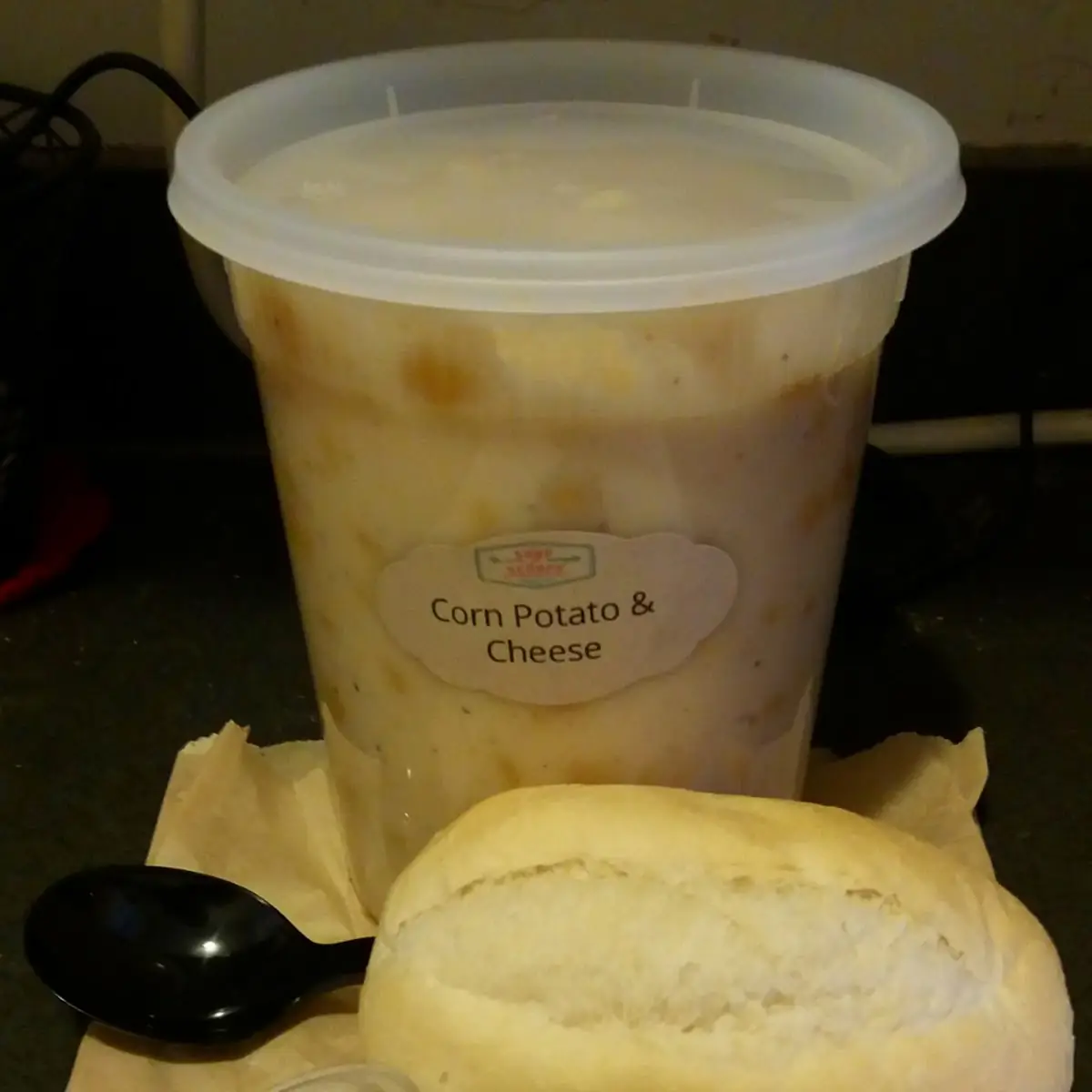 Soup and Bread Roll