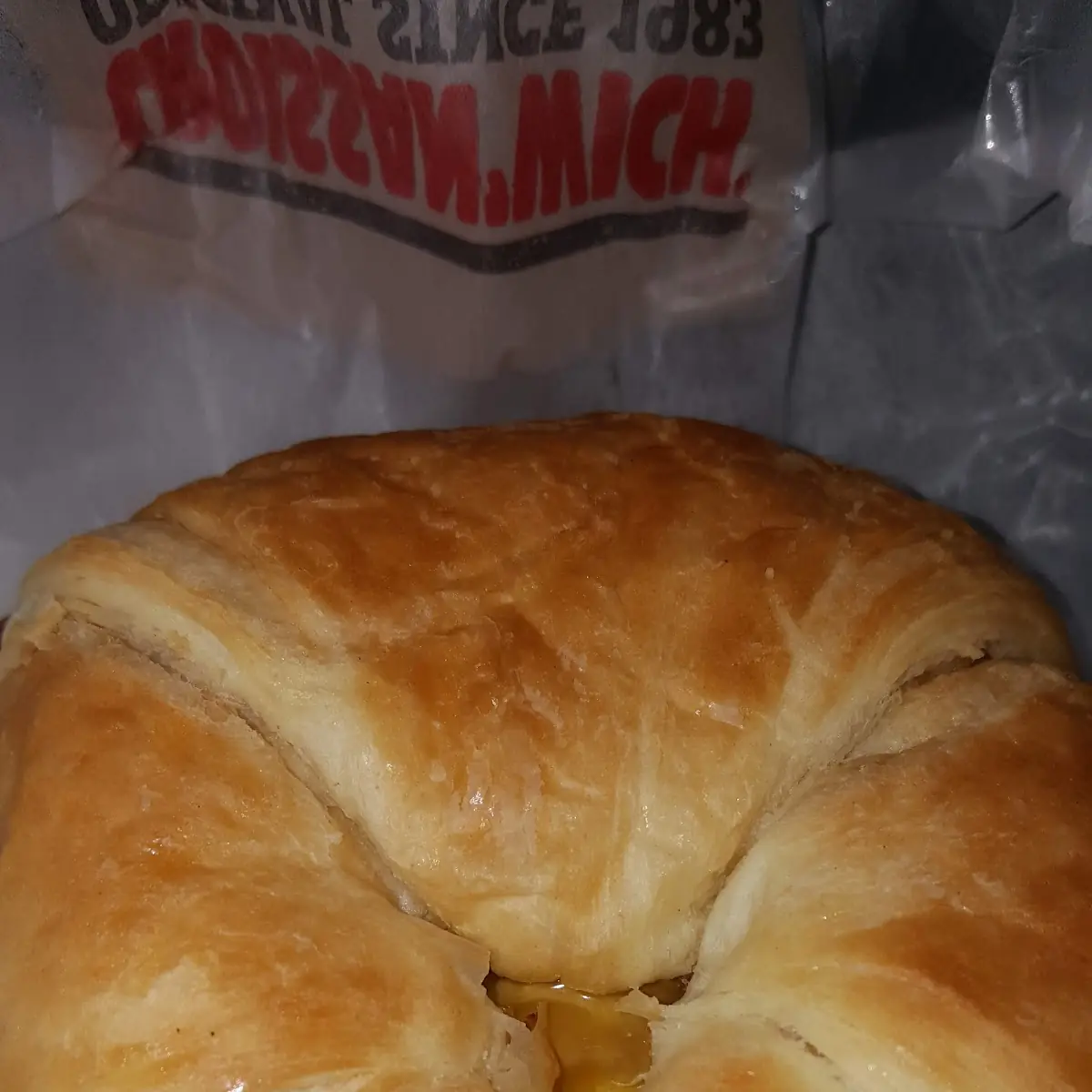 Bacon Ham and Cheese Croissant