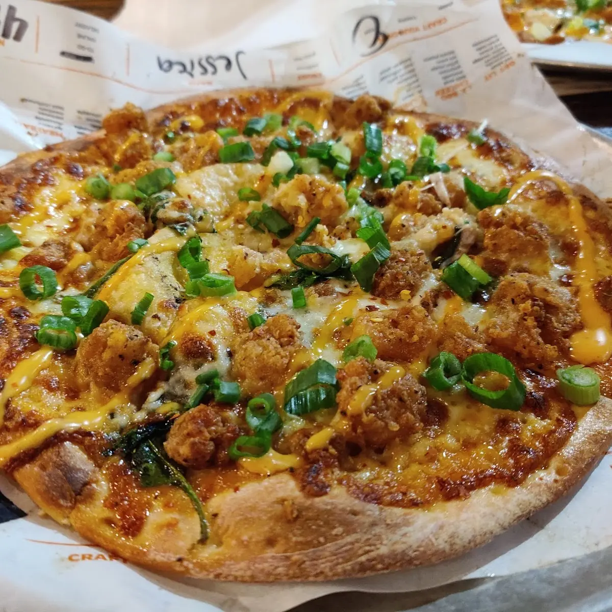 Fried Shrimp Pizza