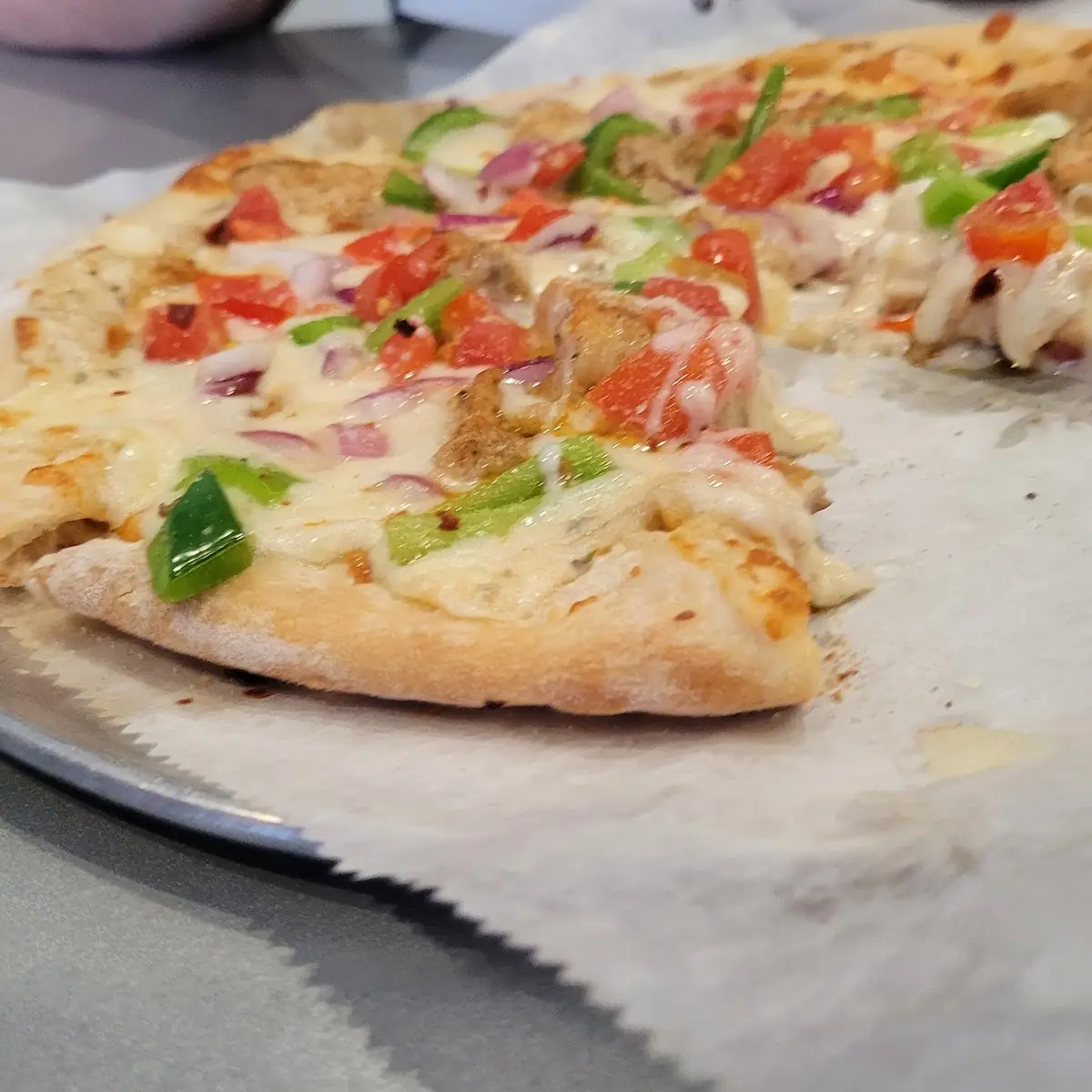 White Pizza with Veggies