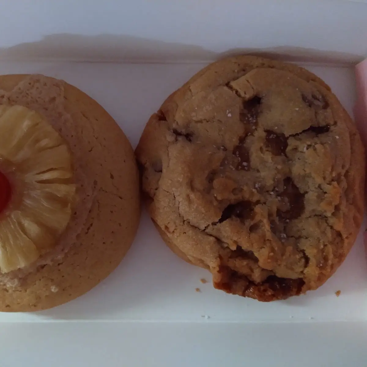 Milk Chocolate Chip and Pineapple Upside Down Cake