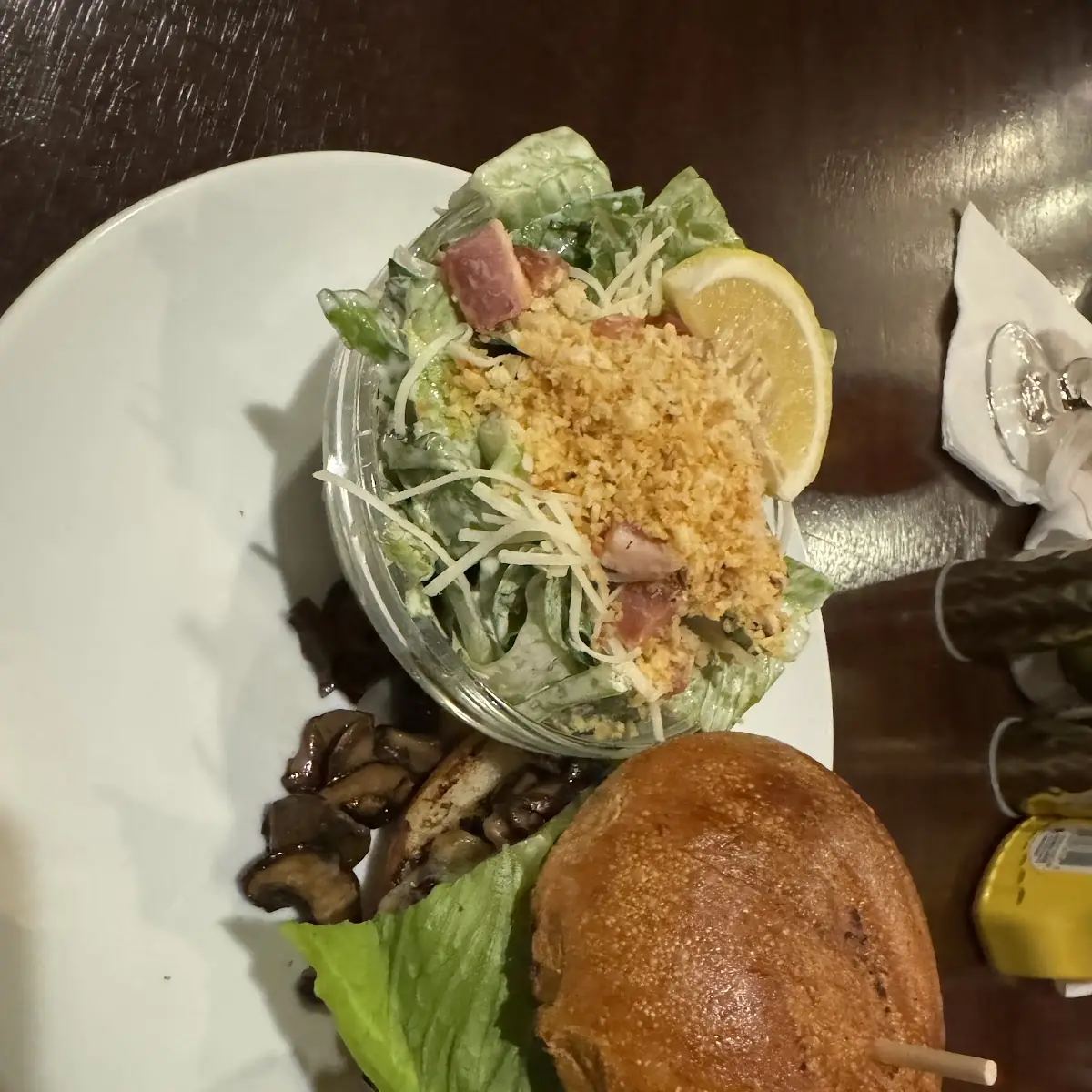 Burger with Mushrooms