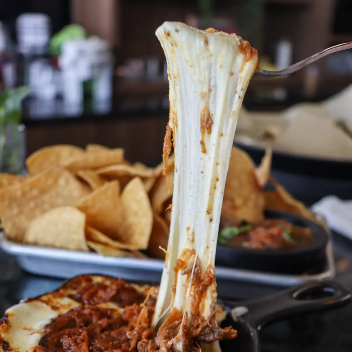 Chips and Queso Fundido