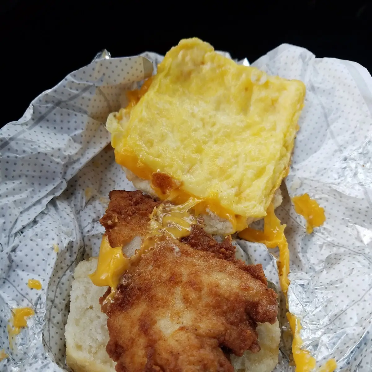 Chicken Egg and Cheese Biscuit