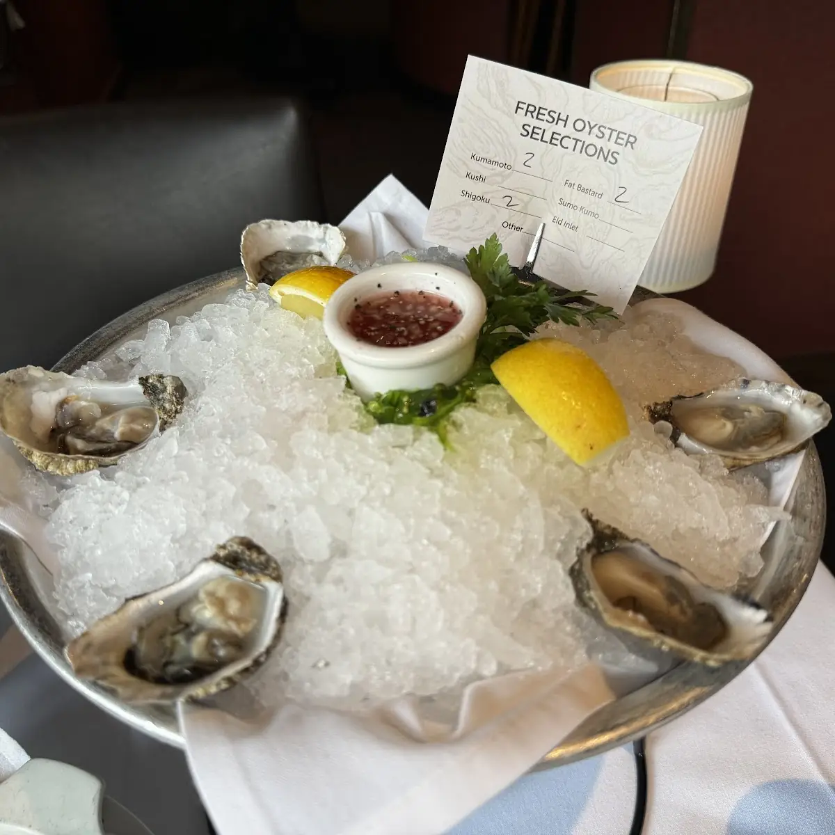 Oysters on the Half-Shell