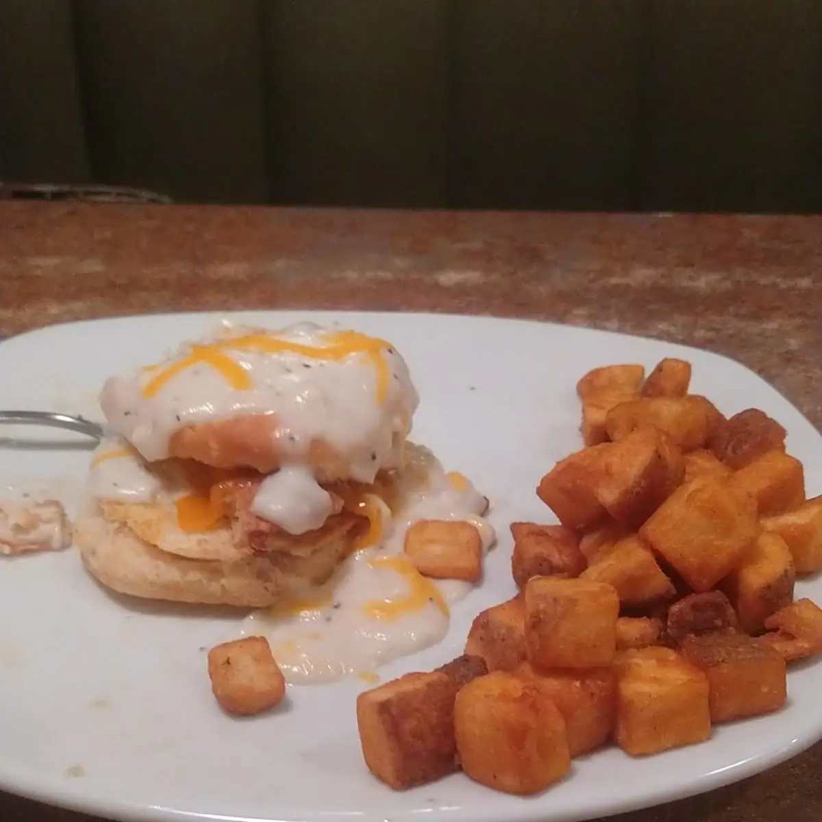 Southern Fried Chicken Biscuit Breakfast