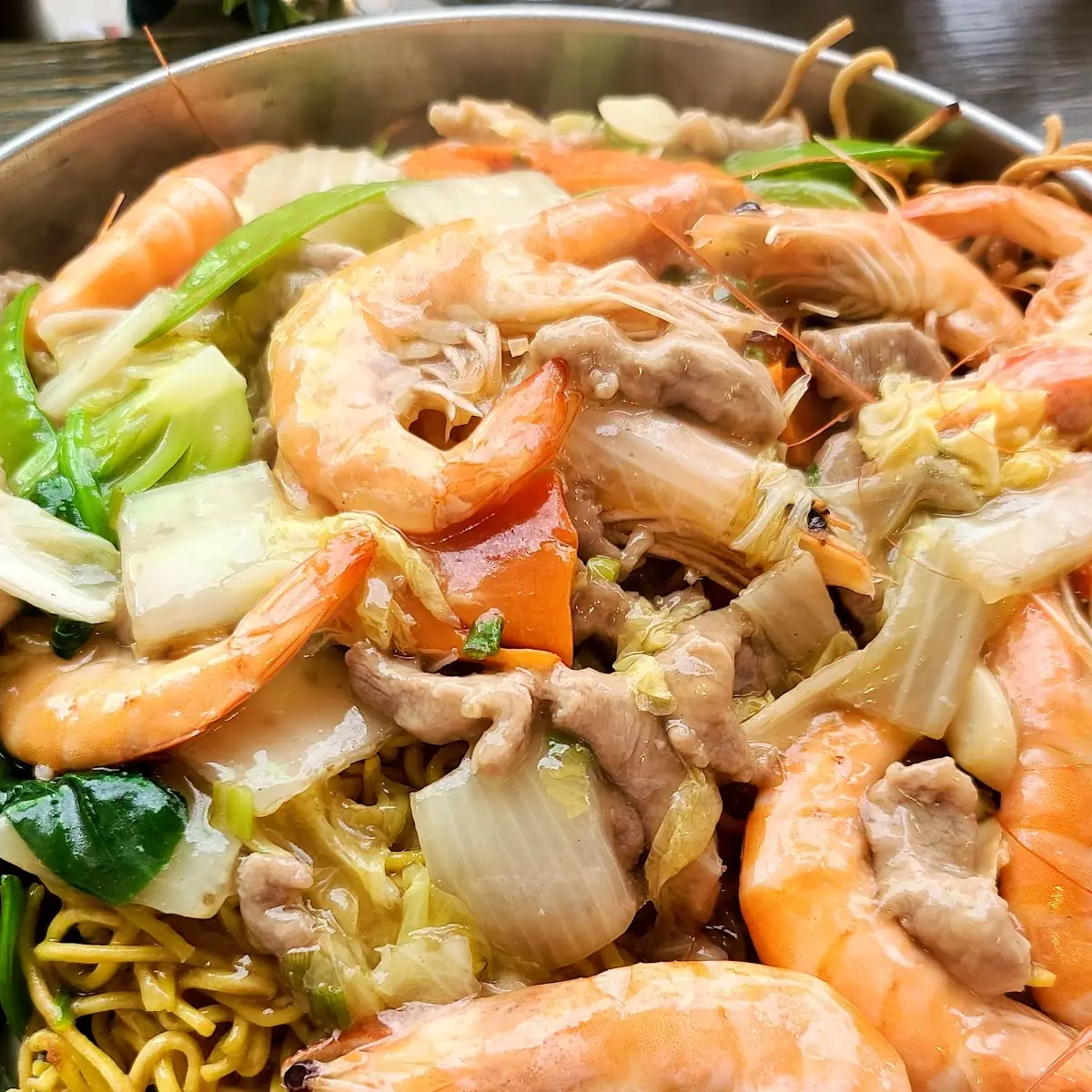Seafood Pan Fried Noodles