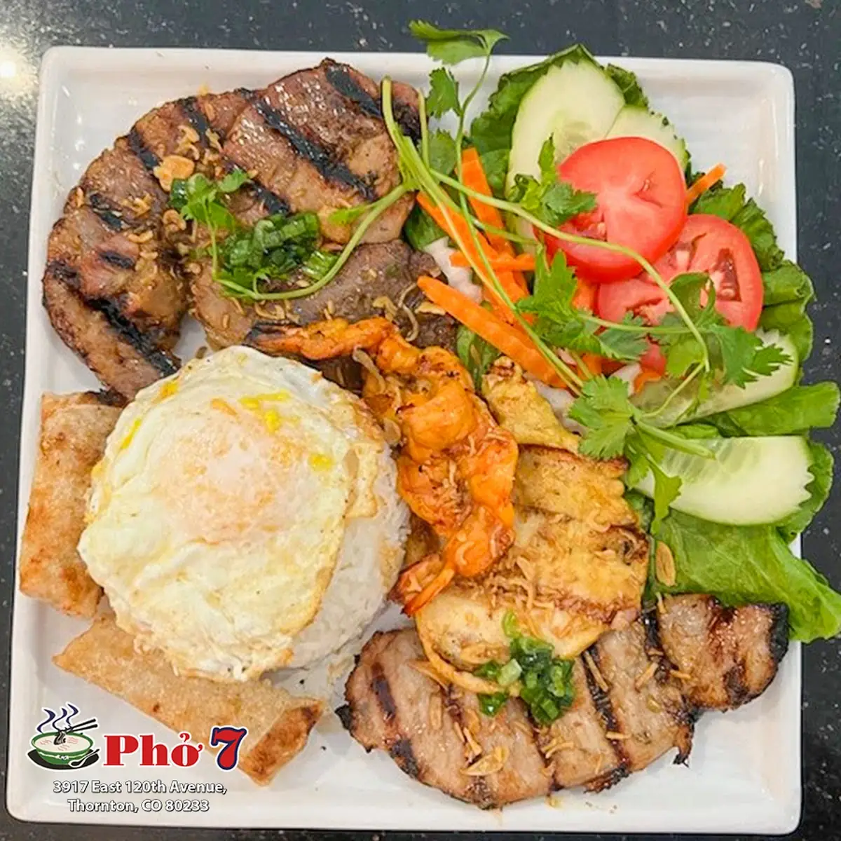 7C. Com Suon Nuong / Rice with Grilled Pork Chop