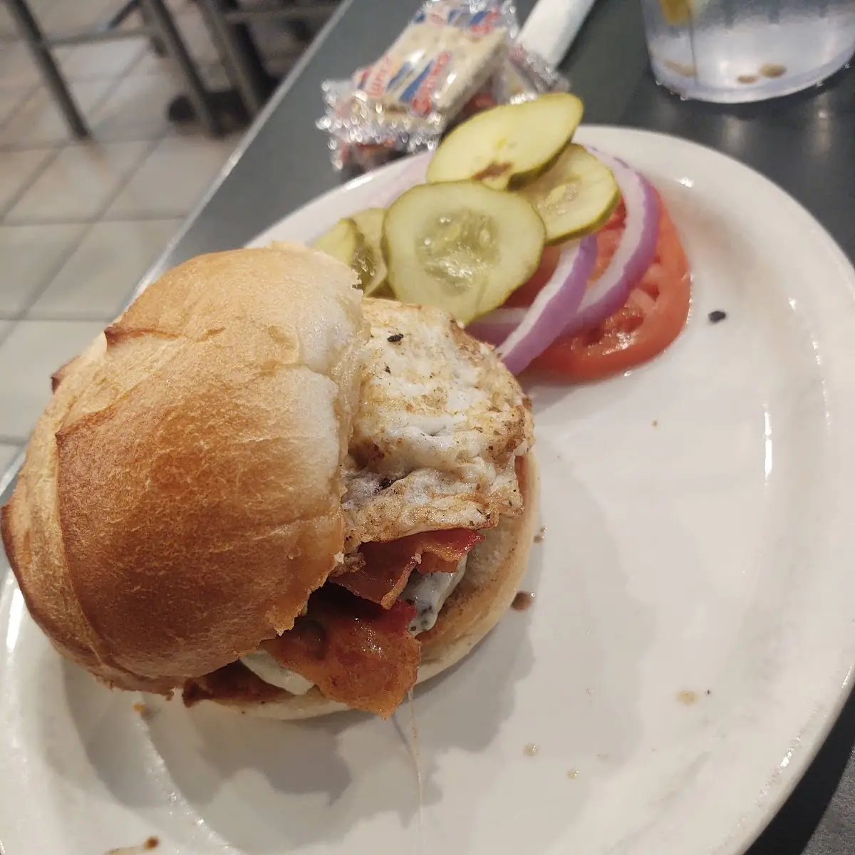 Bacon Cheeseburger with Egg