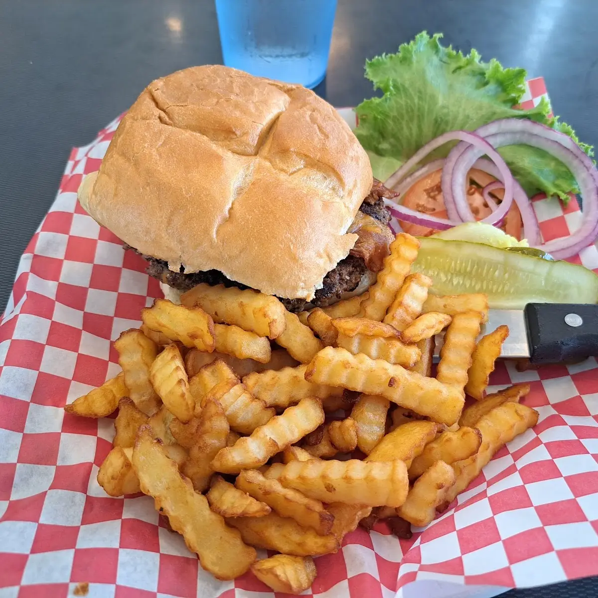 Burger and Fries
