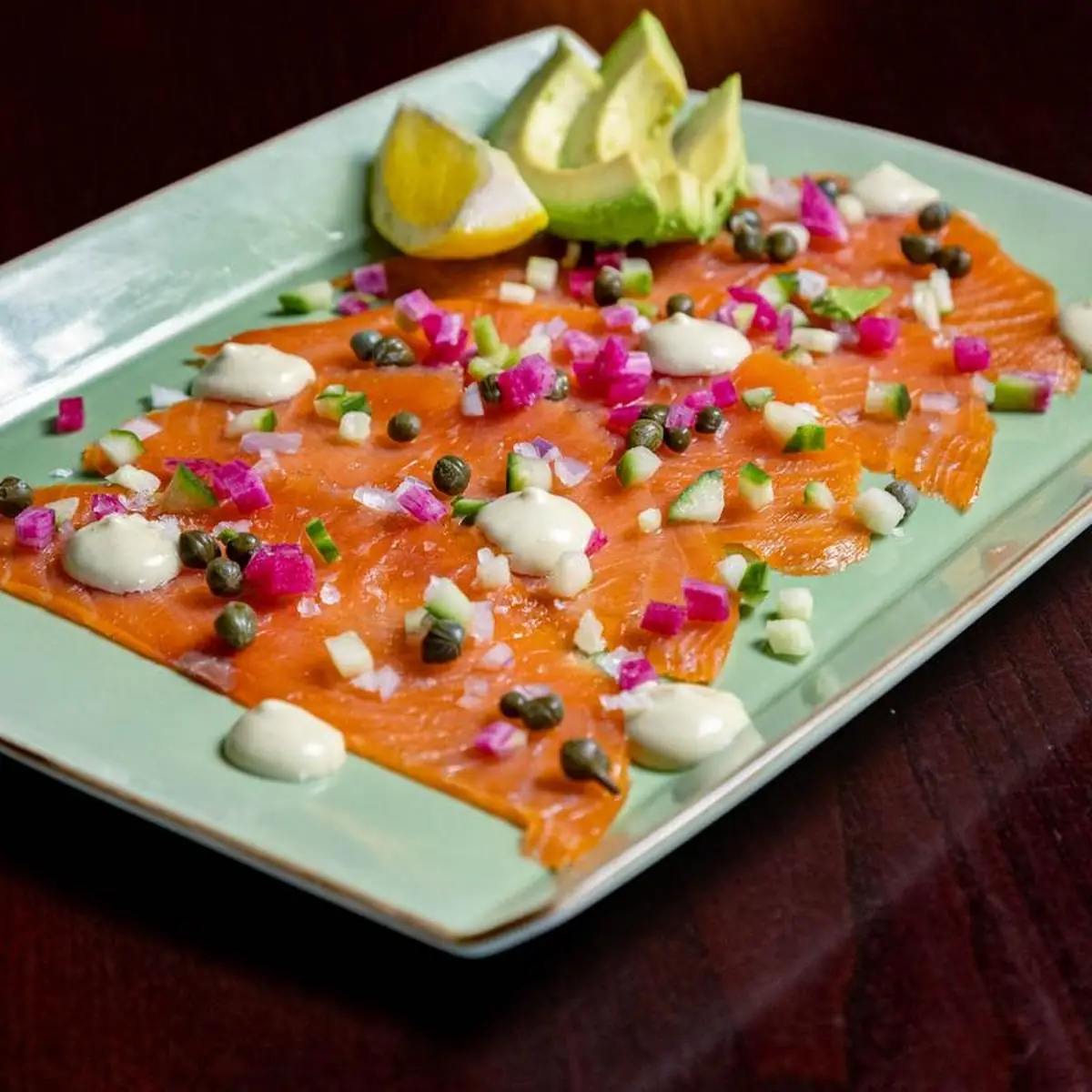 Smoked Salmon Carpaccio GF