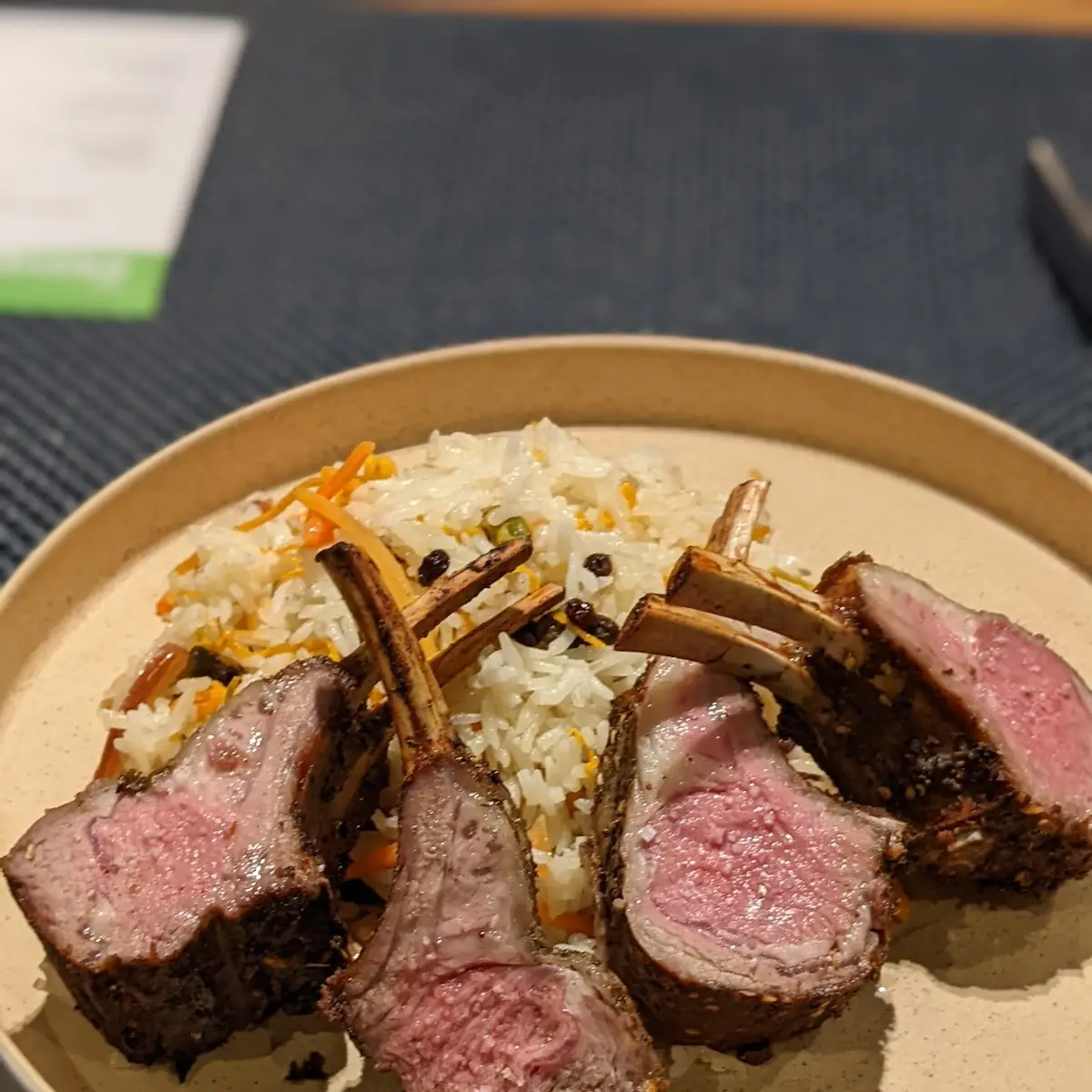 Pan Seared Rack of Lamb