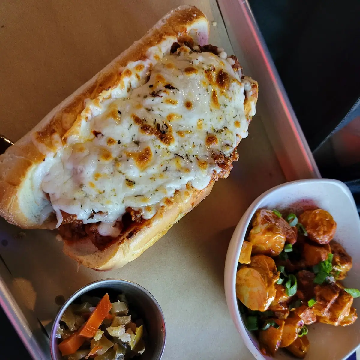 Grinder Sandwich with Potato Salad