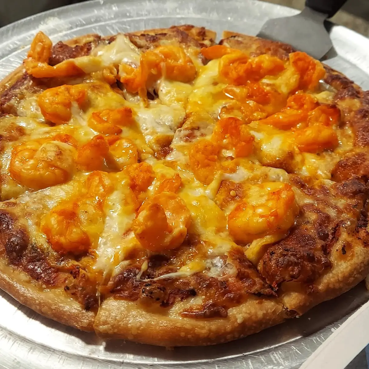 Pizza De Camarones