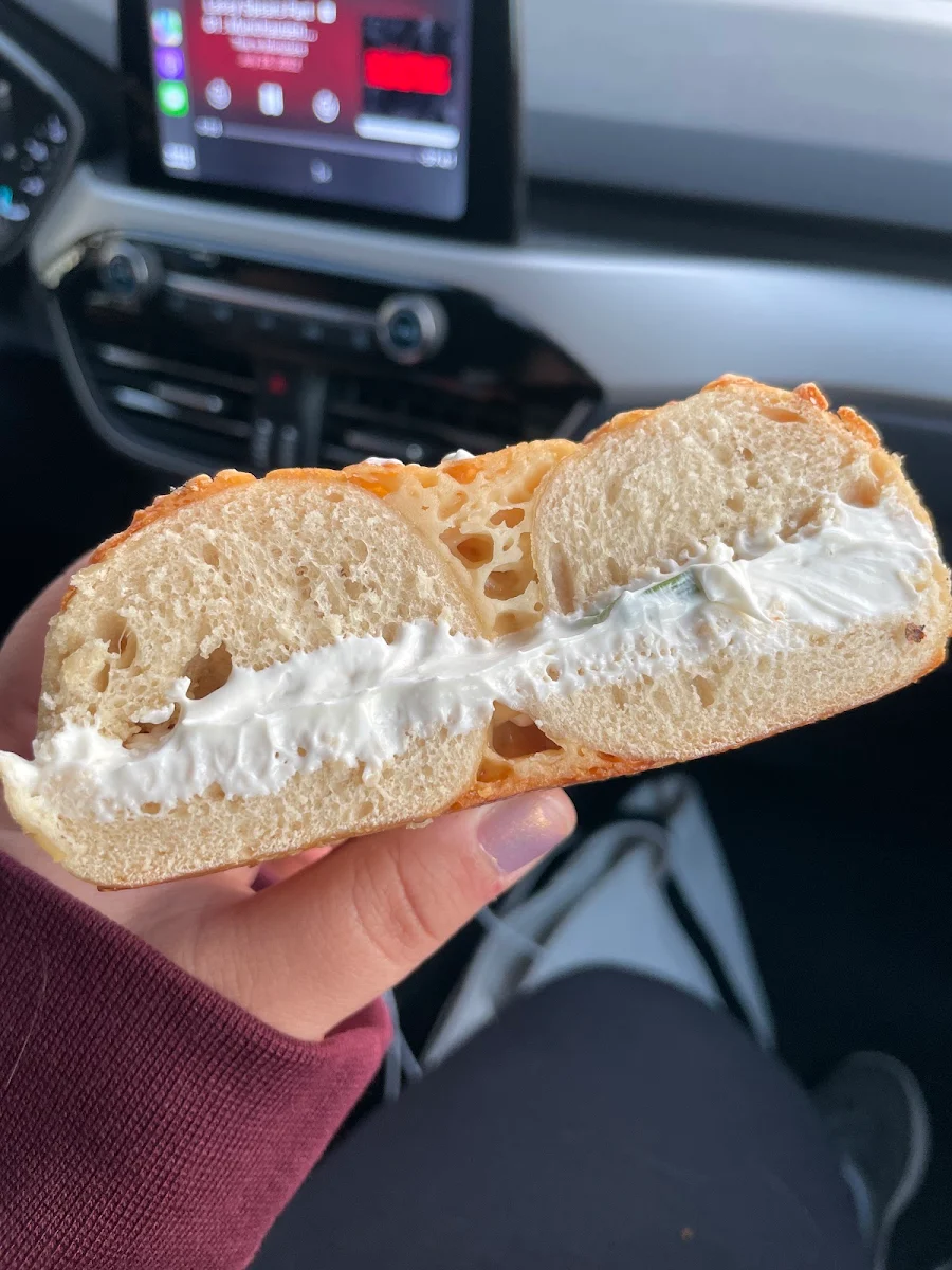 Asiago Bagel with Scallion Cream Cheese