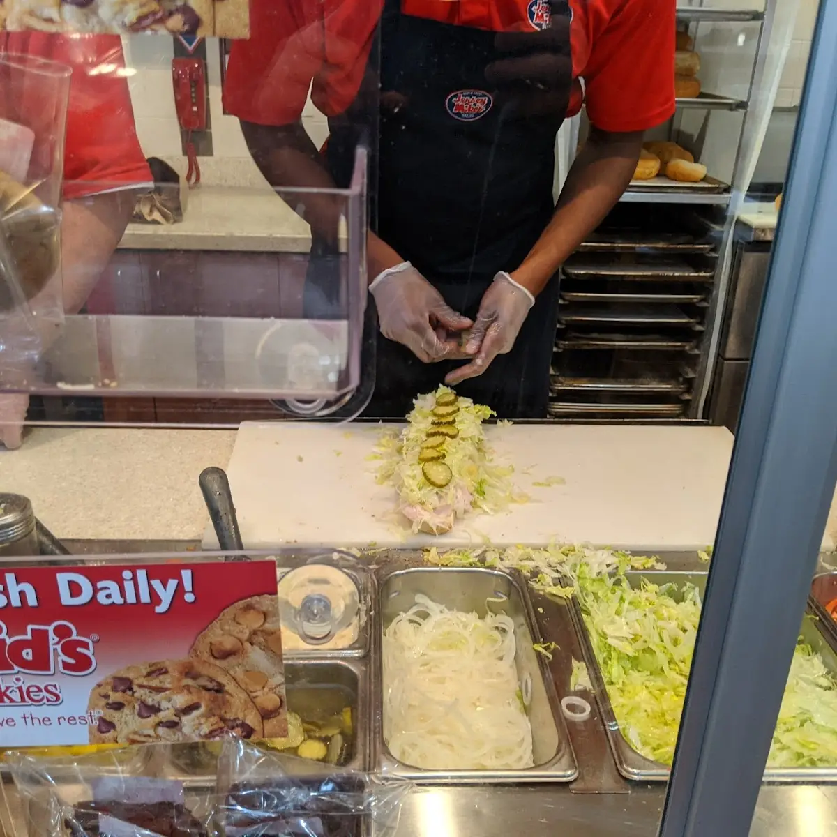 The Number 7 Sandwich Under Construction