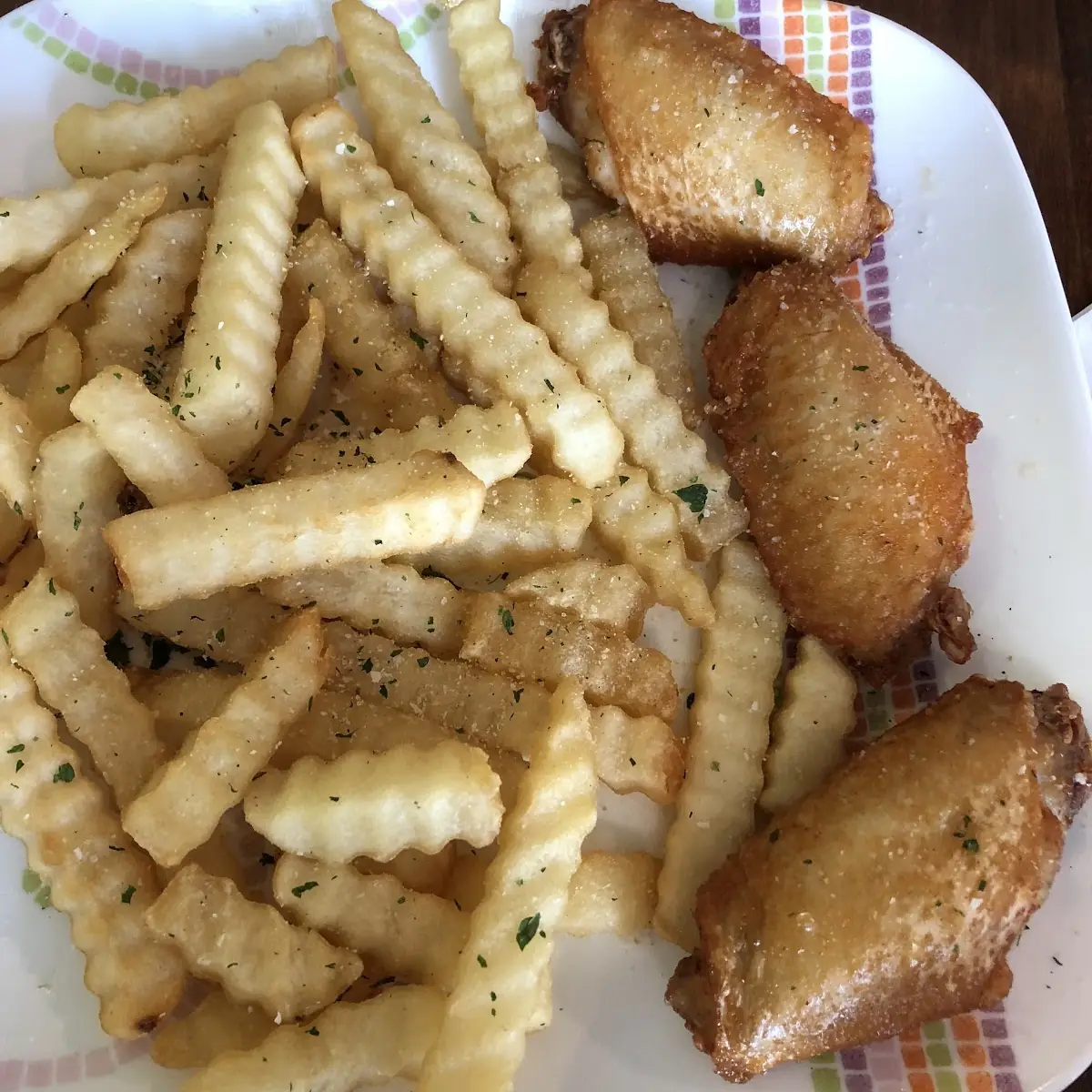 Happy Hour Wings and Fries