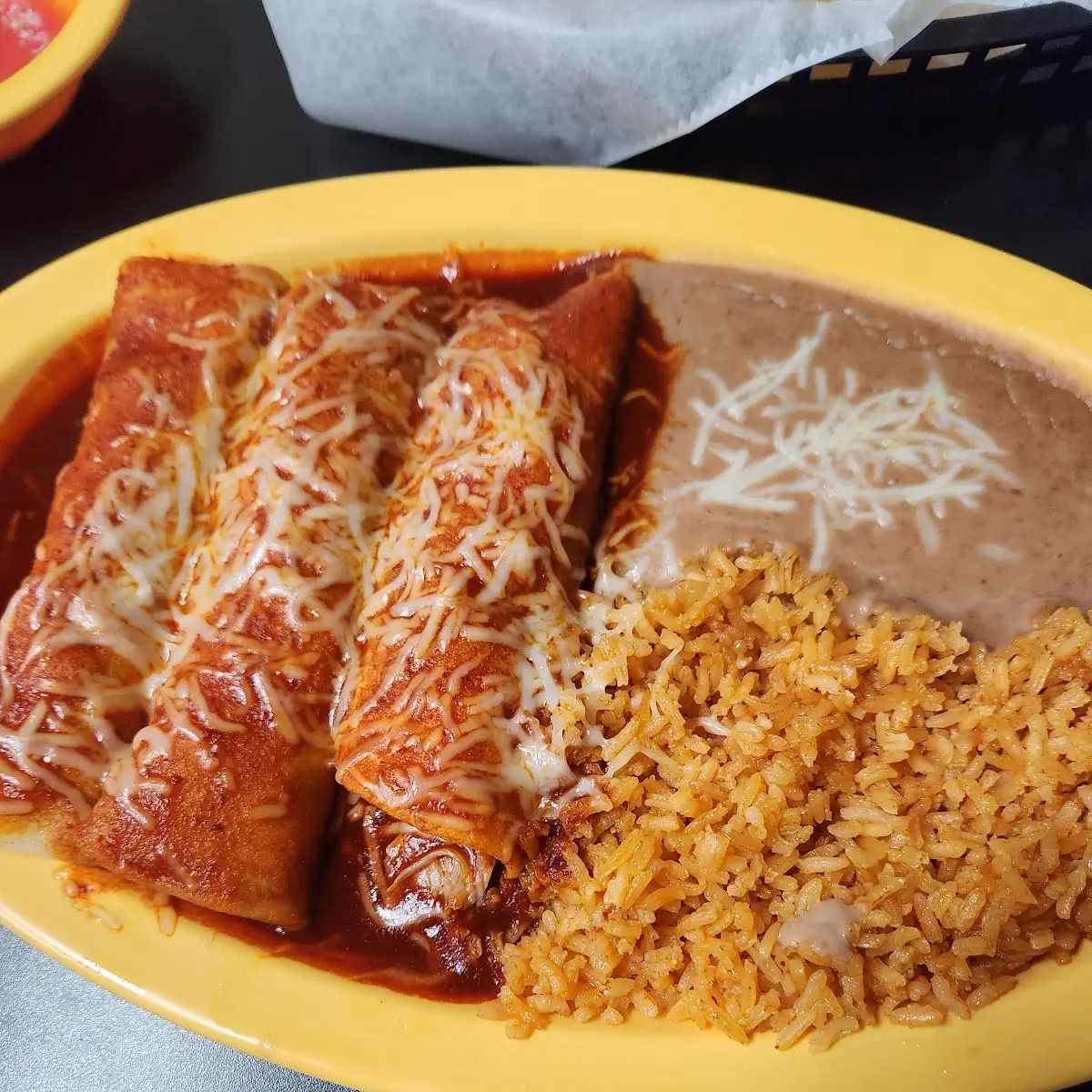 Deep Fried Burrito Rice and Beans